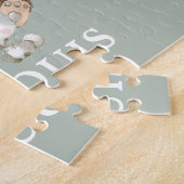 Monogramm für weiße Waldtiere Puzzle (Seite)