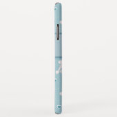 Monogramm für weißes Podale und Bows Case-Mate iPhone Hülle (Hinten/Rechts)