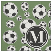 Monogramm-Fußball - Baum-Spitze Stoff (Nahaufnahme)