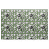 Monogramm-Fußball - Baum-Spitze Stoff (Fat Quarter (45,7 x 55,9 cm))