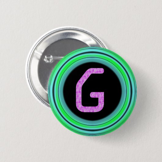 Monogramm "G" Button (Vorne & Hinten)