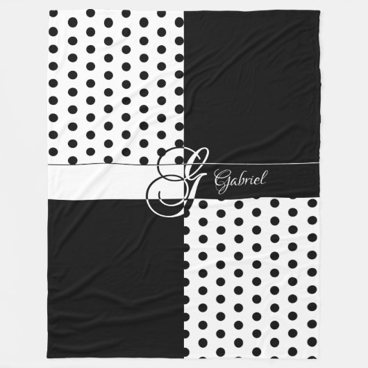 Monogramm G Fleecedecke (Vorderseite)