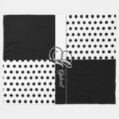 Monogramm G Fleecedecke (Vorderseite (Horizontal))