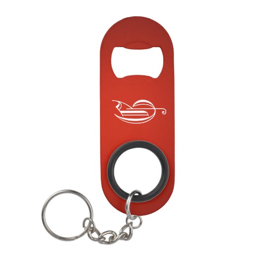 Monogramm "G" roter Gradient-Flaschenöffner Mini Flaschenöffner (Vorderseite)