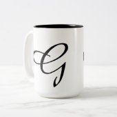Monogramm-G Zweifarbige Tasse (Vorderseite Links)