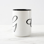 Monogramm-G Zweifarbige Tasse (Mittel)
