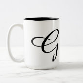 Monogramm-G Zweifarbige Tasse (Links)