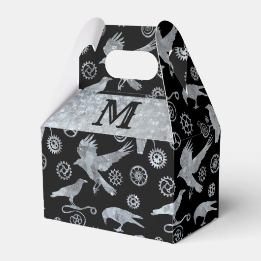 Monogramm-Gabel für Stahlstangen und -kronen Geschenkschachtel (Vorderseite)