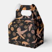 Monogramm-Gabel für Steampunk-Rusty Gears und Crow Geschenkschachtel (Rückseite)