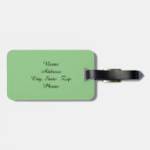 Monogramm-Garten-Pflanzen-Gepäck-Umbau Gepäckanhänger (Rückseite horizontal)