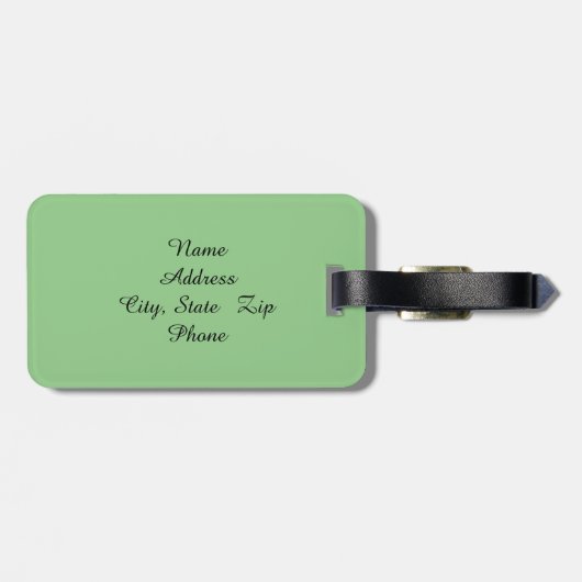 Monogramm-Garten-Pflanzen-Gepäck-Umbau Gepäckanhänger (Rückseite horizontal)