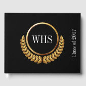 Monogramm-Gast, Speicher, Abschluss-Buch Gästebuch (Vorderseite)