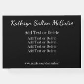 Monogramm-Gast, Speicher, Abschluss-Buch Gästebuch (Rückseite)