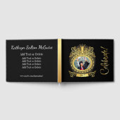 Monogramm-Gast, Speicher, Abschluss-Buch Gästebuch (Voll)