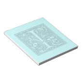Monogramm geblüht - I Notizblock (angewinkelt)