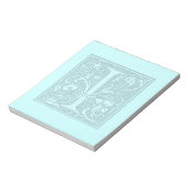 Monogramm geblüht - I Notizblock (Rotiert)