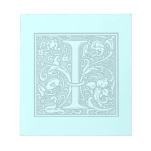 Monogramm geblüht - I Notizblock