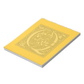 Monogramm geblüht - Q Notizblock (Rotiert)