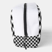Monogramm gedruckter Rucksack mit Schwarzweiß-Gitt (Rechts)