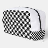 Monogramm gedruckter Rucksack mit Schwarzweiß-Gitt (Rechte Ecke)