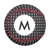 Monogramm gegossene Stahlstruktur Baseball (Vorderseite Links)