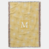Monogramm-gelbe Kreismuster Decke (Vorderseite Vertikal)