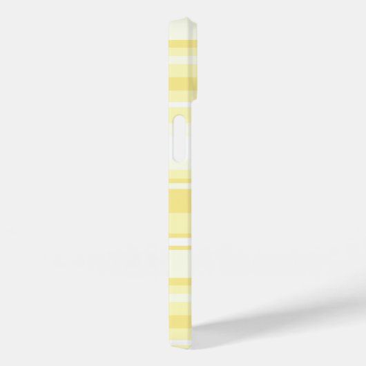 Monogramm gelbe Streifen Case-Mate iPhone Hülle (Rückseite / Rechts)