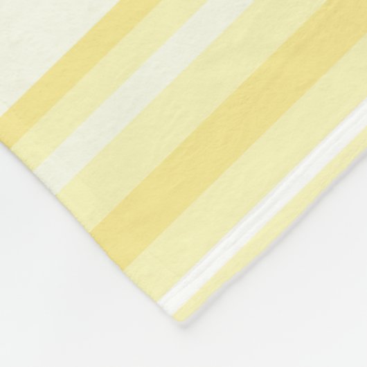 Monogramm gelbe Streifen Fleecedecke (Ecke)