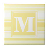 Monogramm gelbe Streifen Fliese (Vorderseite)