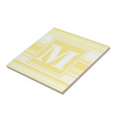 Monogramm gelbe Streifen Fliese (Seite)