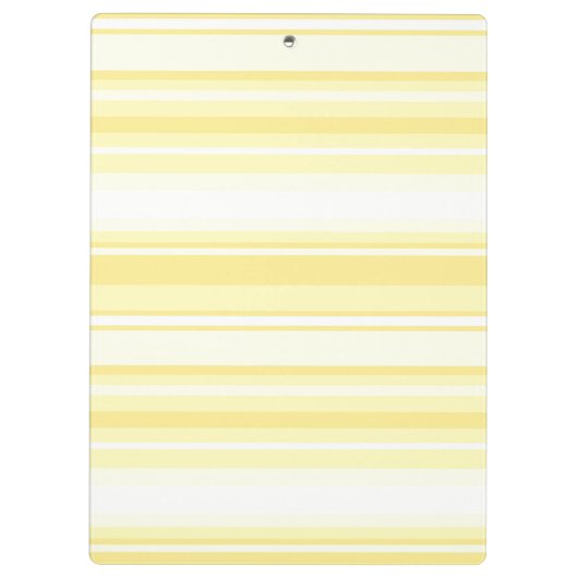 Monogramm gelbe Streifen Klemmbrett (Rückseite)