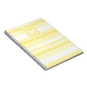 Monogramm gelbe Streifen Notizblock (Rechte Seite)