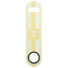 Monogramm gelbe Streifen Speedflaschenöffner