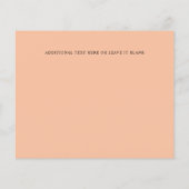 Monogramm Gelbes Foto mit blühenden Blüten (Rückseite)