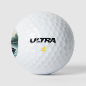 Monogramm Gemeiner Säger Vogel Natur Tier Golfball (Logo)