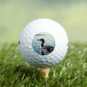 Monogramm Gemeinsamer Säger Vogel Wasservögel Golfball (Insitu T-Shirt)