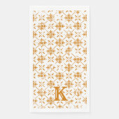 Monogramm Gemusterte Tile | Handtücher aus dem Bad Serviette (Vorderseite)