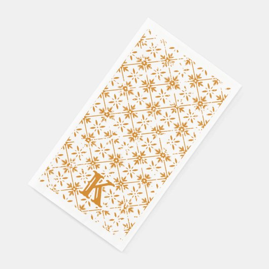 Monogramm Gemusterte Tile | Handtücher aus dem Bad Serviette (Ecke)