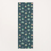 Monogramm| geometrisches Succulents-Muster Yogamatte (Vorderseite)