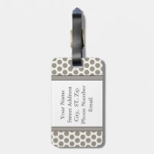 Monogramm Gepäckanhänger (Rückseite vertikal)