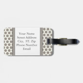 Monogramm Gepäckanhänger (Rückseite horizontal)