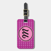 Monogramm Gepäckanhänger (Vorderseite vertikal)