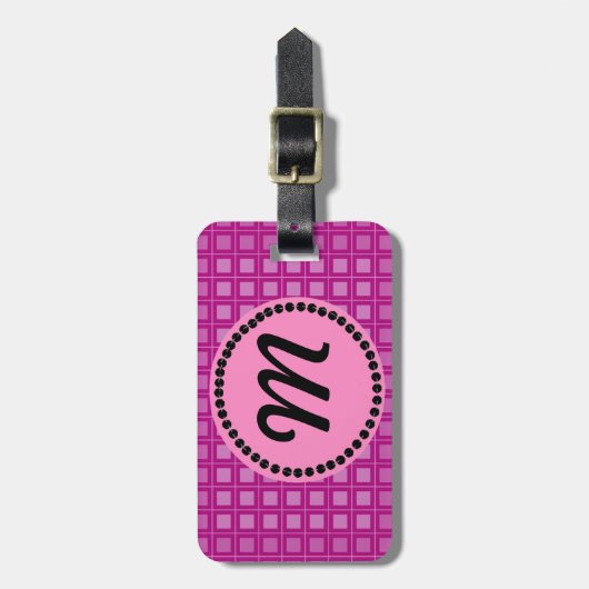 Monogramm Gepäckanhänger (Vorderseite vertikal)