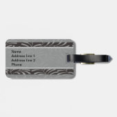 Monogramm Gepäckanhänger (Rückseite horizontal)