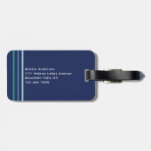 Monogramm Gepäckanhänger (Rückseite horizontal)