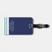 Monogramm Gepäckanhänger (Rückseite horizontal)