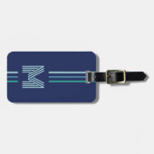 Monogramm Gepäckanhänger (Vorderseite horizontal)