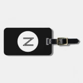 Monogramm Gepäckanhänger (Vorderseite horizontal)