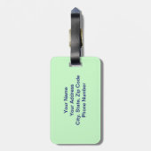 Monogramm-Gepäckanhänger Gepäckanhänger (Rückseite vertikal)