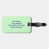 Monogramm-Gepäckanhänger Gepäckanhänger (Rückseite horizontal)